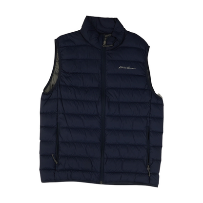 Navy Solid Puffer Vest