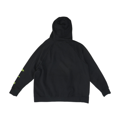 Black Solid Hoodie Pullover