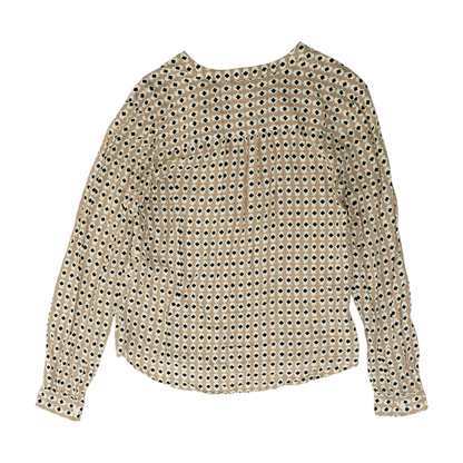 Tan Print Blouse