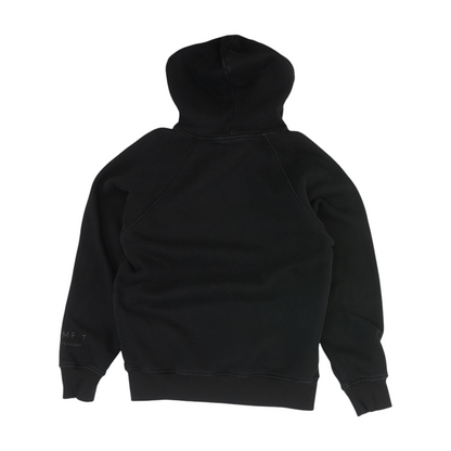 Black Solid Hoodie Pullover