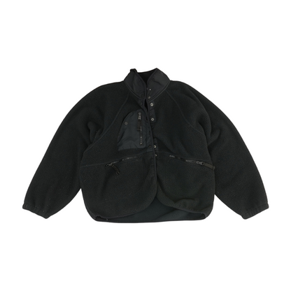 Black Solid Active Jacket