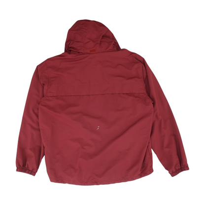 Burgundy Solid Rain Jacket