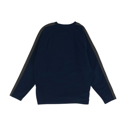 Navy Solid Sweatshirt Pullover