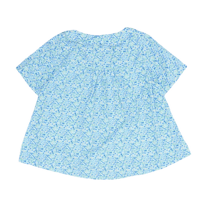 Blue Floral Button Down