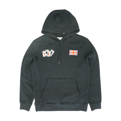 Black Solid Hoodie Pullover