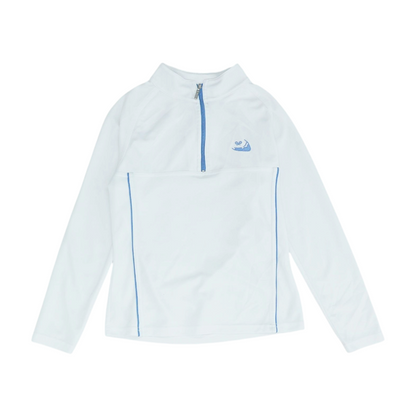White 1/4 Zip Pullover