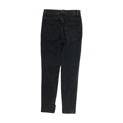 Blue Solid Skinny Leg Jeans