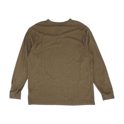 Brown Solid Henley T-Shirt