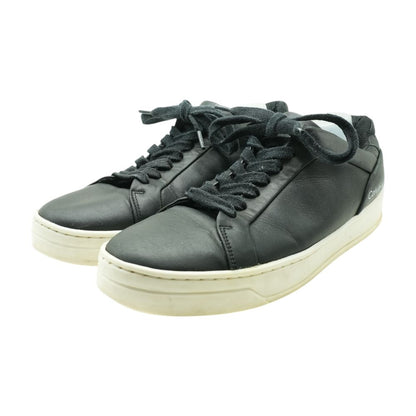 Black Leather Slip On Casual Shoes