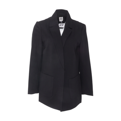 Black Solid Blazer