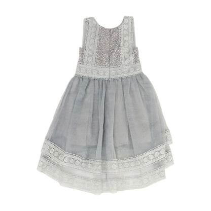 Gray Solid Dress