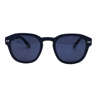 Black Barton Round Sunglasses