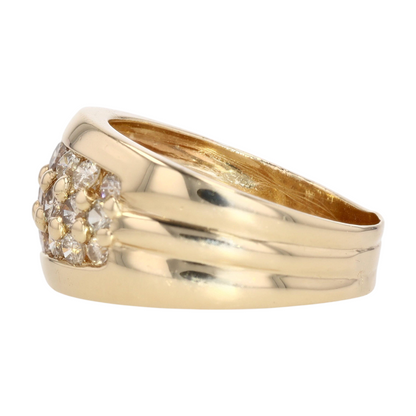 14K Yellow Gold Diamond Band Ring