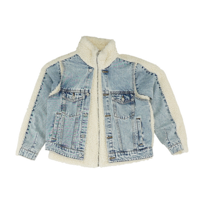 Blue Color Block Jacket