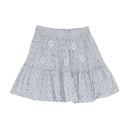 Gray Geometric Mini Skirt
