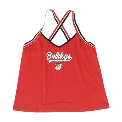 Red Georgia Bulldogs Blouse
