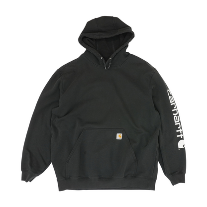 Black Solid Hoodie Pullover