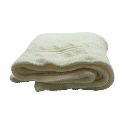 White 100% Polyester Scarf