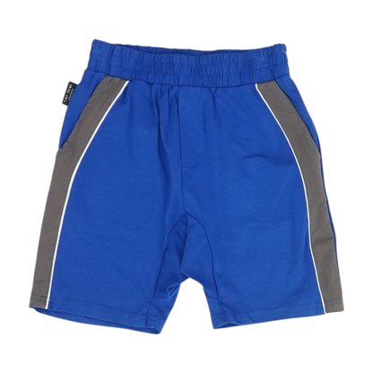 Blue Color Block Active Shorts
