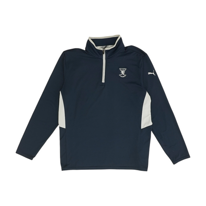 Navy Solid 1/4 Zip Pullover