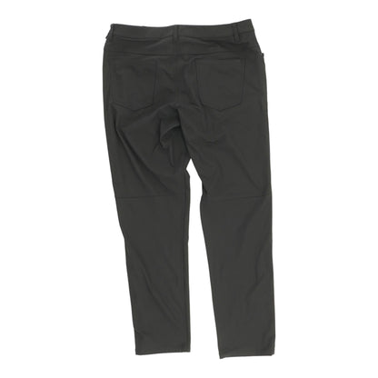Black Solid Five Pocket Pants