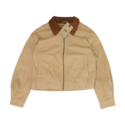 Beige Solid Jacket