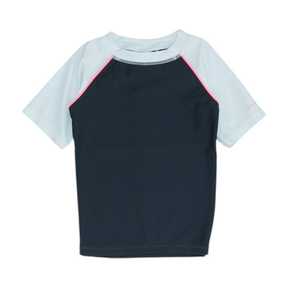 Charcoal Color Block Swim Top