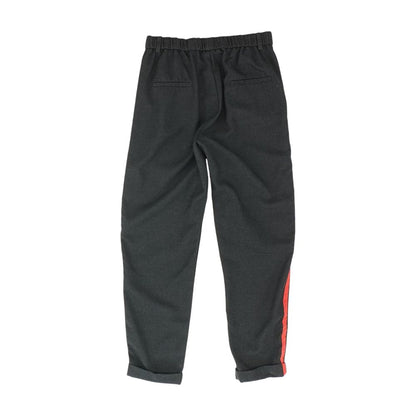 Black Solid Pants