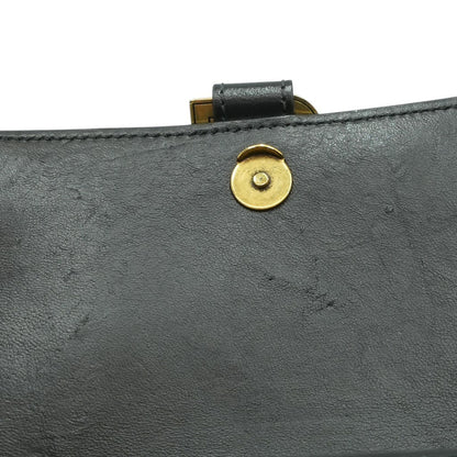Hourglass Top Handle Bag in Black