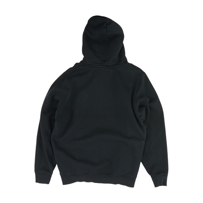 Black Solid Hoodie Pullover
