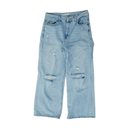 Blue Wide Leg Jeans