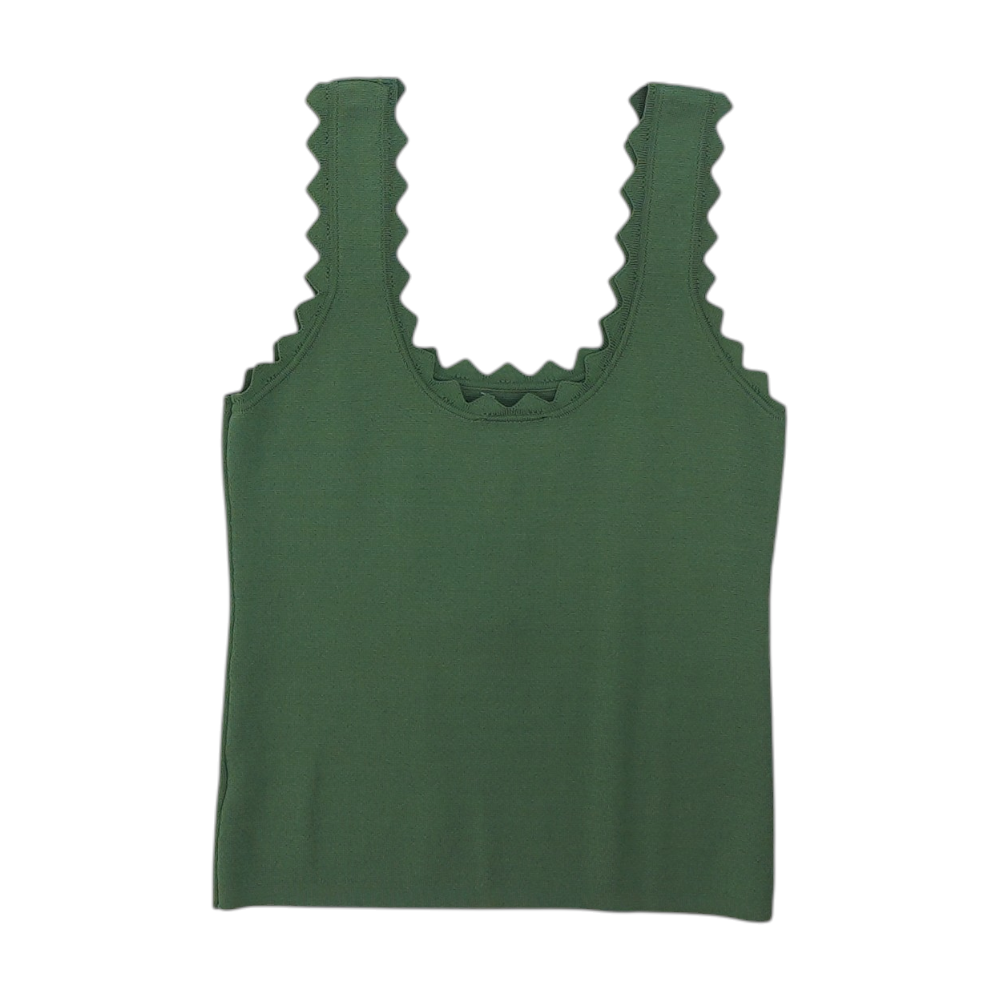 Green Cropped Blouse