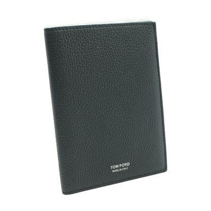 Black Soft Leather T-Line Passport Holder