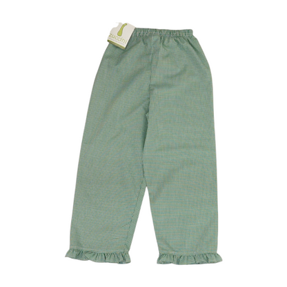 Green Check Knit Pants