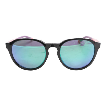 Black Venture Round Sunglasses