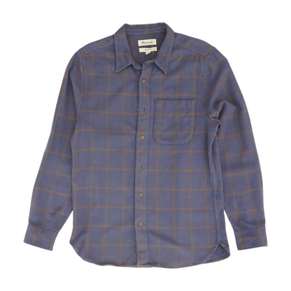 Blue Check Flannel Button Down