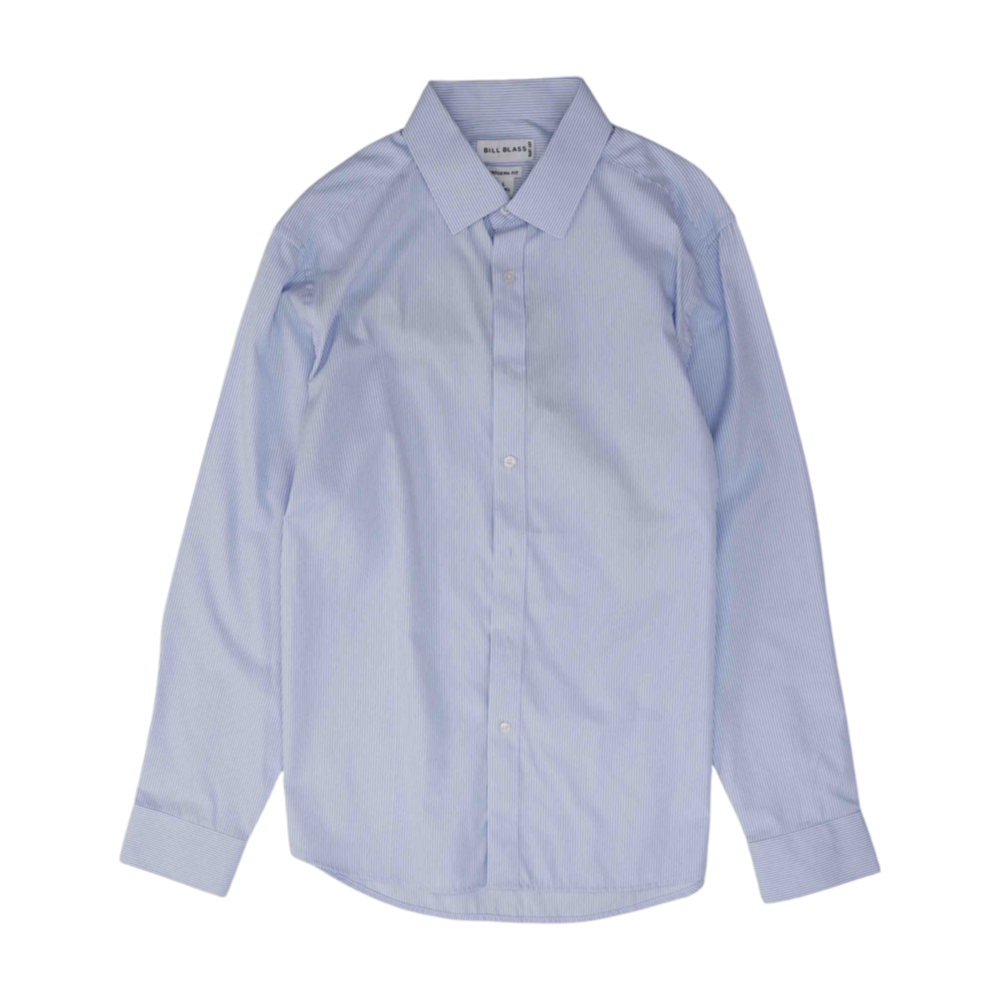 Blue Striped Long Sleeve Button Down