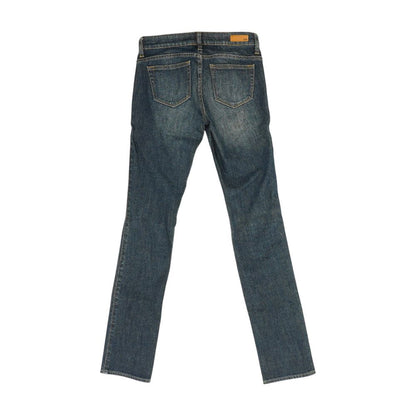 Blue Mid Rise Skinny Leg Jeans