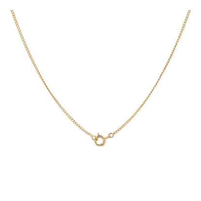 18K Gold Stationed Oval Green Stone Necklace