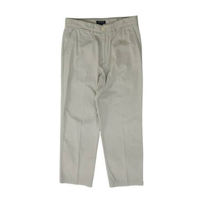 Beige Straight Pants