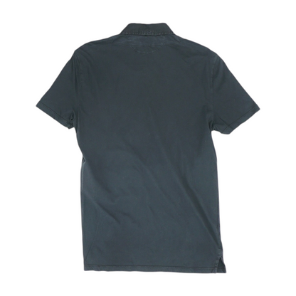 Black Solid Short Sleeve Polo