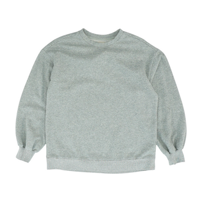 Gray Solid Sweatshirt Pullover