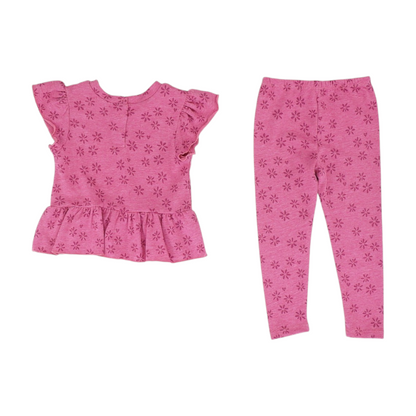 Pink Floral Long Sleeve Set