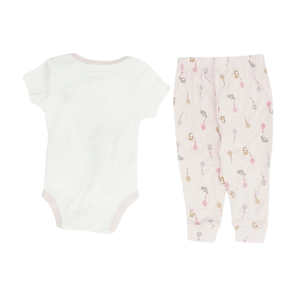 White Short Sleeve Set