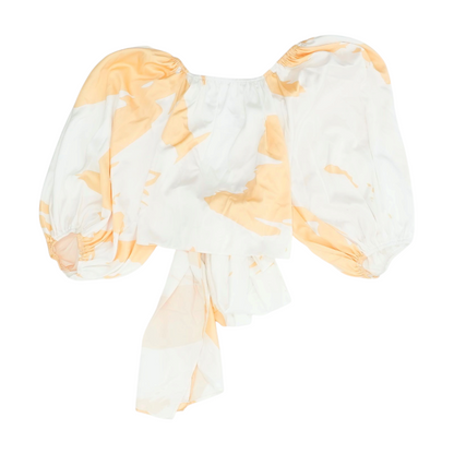 Orange Abstract Blouse