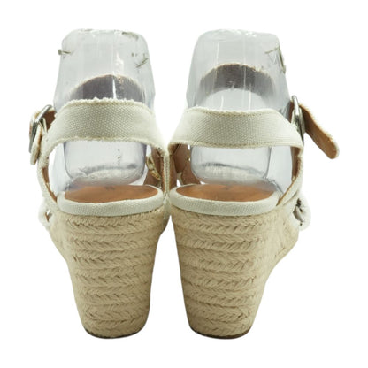 White Wedged Sandals