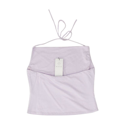 Lavender Solid Sleeveless Blouse