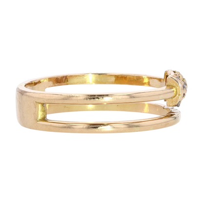 18K Yellow Gold Diamond Fashion Ring