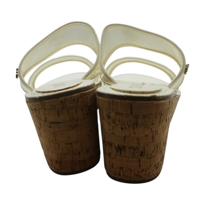 White Wedged Sandals
