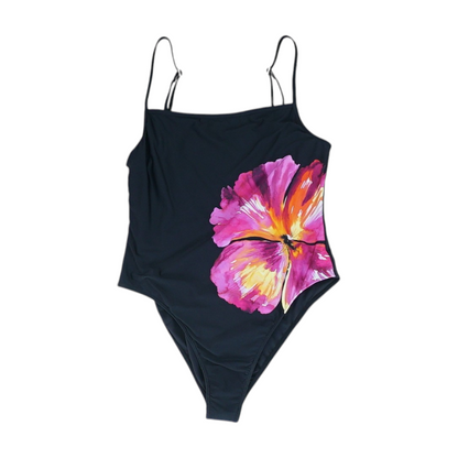 Black Floral One-Piece